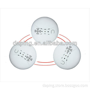 wireless interlinkable smoke detector with lithium battery operated